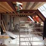 Dachgeschoßausbau - Neue Dachkonstruktion - Stahlbauknoten