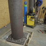 Umbau im Bestand - Ertüchtigung von bestehenden Säulen mit Stahlummantelung